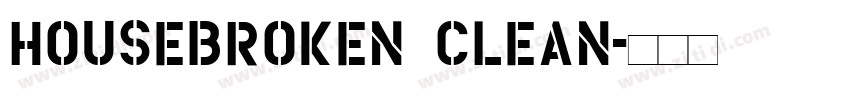 HouseBroken Clean字体转换